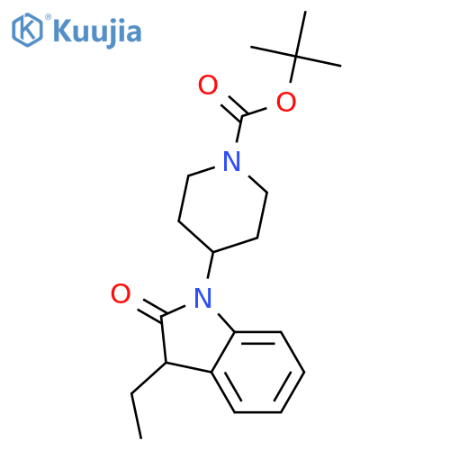 tert-Butyl 4-(3-ethyl-2-oxoindolin-1-yl)piperidine-1-carboxylate structure