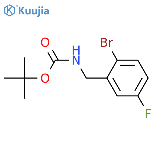 tert-butyl N-(2-bromo-5-fluorophenyl)methylcarbamate structure