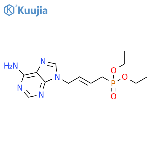 Phosphonic acid, [4-(6-amino-9H-purin-9-yl)-2-butenyl]-, diethyl ester, (E)- (9CI) structure