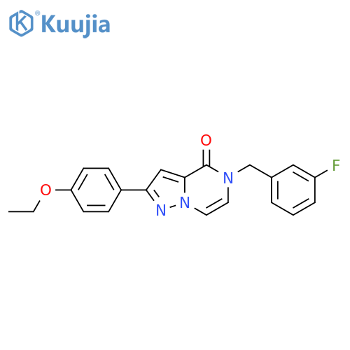 2-(4-ethoxyphenyl)-5-[(3-fluorophenyl)methyl]-4H,5H-pyrazolo[1,5-a]pyrazin-4-one structure
