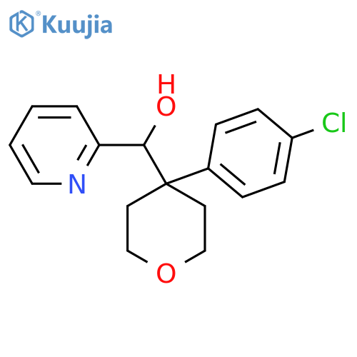 (4-(4-Chlorophenyl)tetrahydro-2H-pyran-4-yl)(pyridin-2-yl)methanol structure