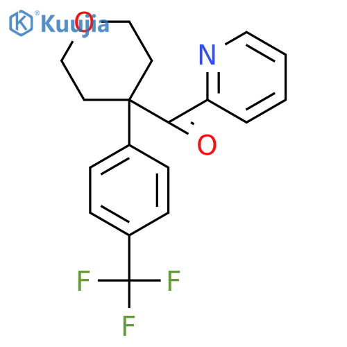 Pyridin-2-yl(4-(4-(trifluoromethyl)phenyl)tetrahydro-2H-pyran-4-yl)methanone structure