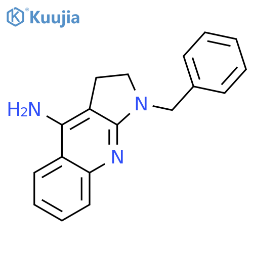 1H-Pyrrolo[2,3-b]quinolin-4-amine, 2,3-dihydro-1-(phenylmethyl)- structure
