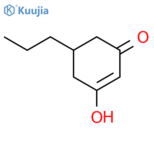 2-Cyclohexen-1-one,3-hydroxy-5-propyl-(9CI) structure