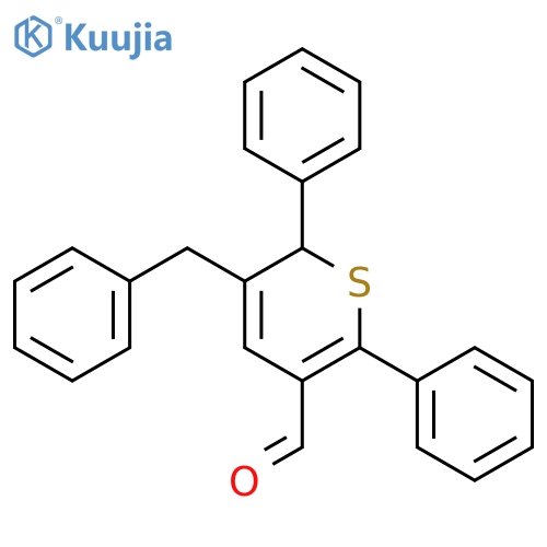 3-Benzyl-2,6-diphenyl-2H-thiopyran-5-carbaldehyde structure