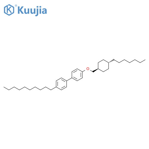 1,1'-Biphenyl, 4-decyl-4'-[(4-heptylcyclohexyl)methoxy]-, trans- structure