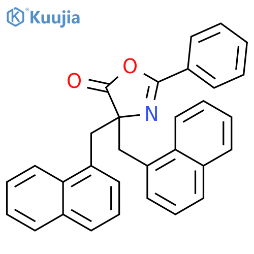 5(4H)-Oxazolone, 4,4-bis(1-naphthalenylmethyl)-2-phenyl- structure
