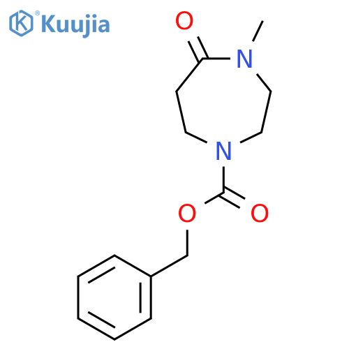 Benzyl 4-methyl-5-oxo-1,4-diazepane-1-carboxylate structure