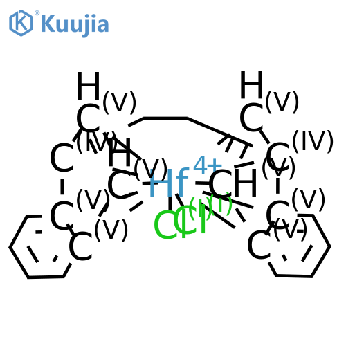 rac-Dichloro-ethylene-bis-(1-indenyl)-hafnium(IV) structure