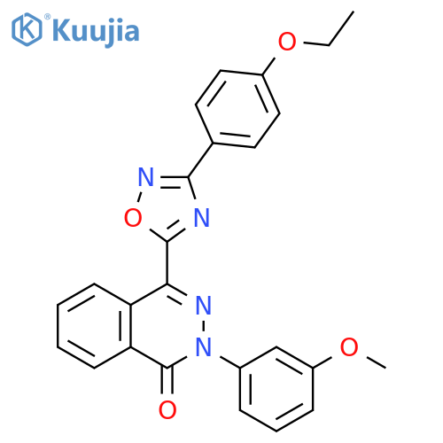 4-[3-(4-ethoxyphenyl)-1,2,4-oxadiazol-5-yl]-2-(3-methoxyphenyl)-1,2-dihydrophthalazin-1-one structure
