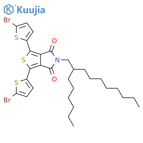 1-(4-Bromothiophen-2-yl)-3-(5-bromothiophen-2-yl)-5-(2-hexyldecyl)-4H-thieno-[3,4-c]pyrrole-4,6(5H)-dione structure