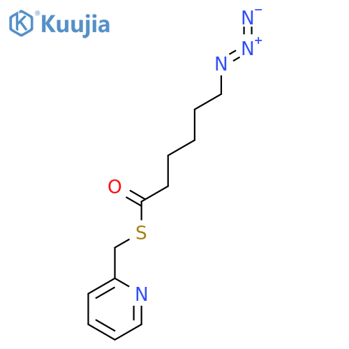Hexanethioic acid, 6-azido-, S-(2-pyridinylmethyl) ester structure