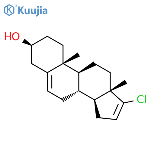 Androsta-5,16-dien-3-ol, 17-chloro-, (3b)- structure