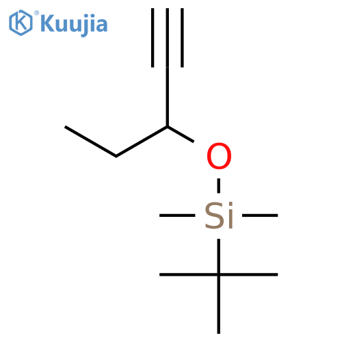 Silane, (1,1-dimethylethyl)[(1-ethyl-2-propynyl)oxy]dimethyl- structure