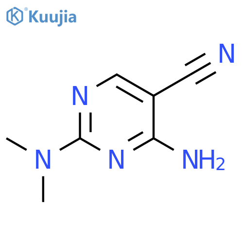 4-Amino-2-(dimethylamino)-5-pyrimidinecarbonitrile structure
