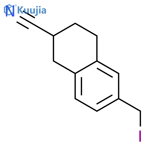6-(Iodomethyl)-1,2,3,4-tetrahydronaphthalene-2-carbonitrile structure