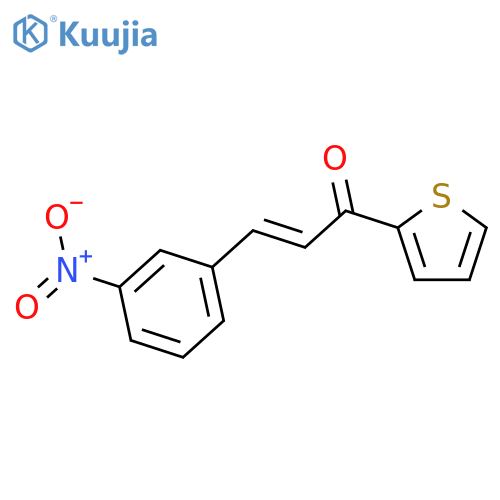 2-Propen-1-one, 3-(3-nitrophenyl)-1-(2-thienyl)-, (E)- structure