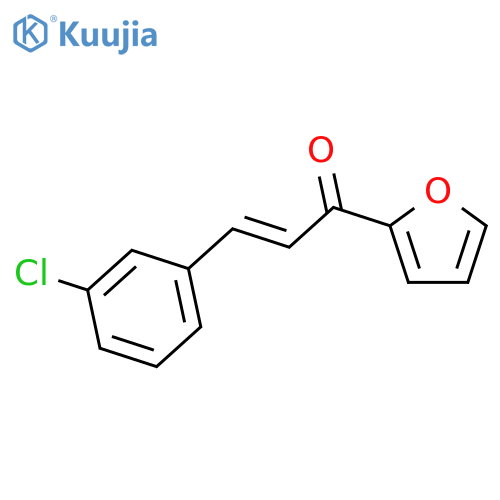 2-Propen-1-one, 3-(3-chlorophenyl)-1-(2-furanyl)-, (E)- structure