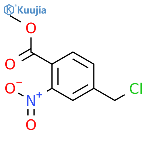Benzoic acid, 4-(chloromethyl)-2-nitro-, methyl ester structure