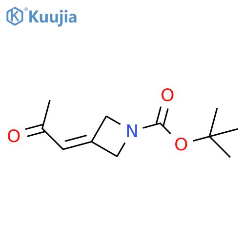 tert-Butyl 3-(2-oxopropylidene)azetidine-1-carboxylate structure