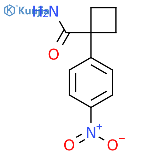 1-(4-Nitrophenyl)cyclobutanecarboxamide structure
