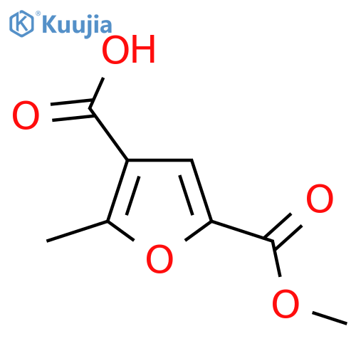 5-(Methoxycarbonyl)-2-methylfuran-3-carboxylic acid structure