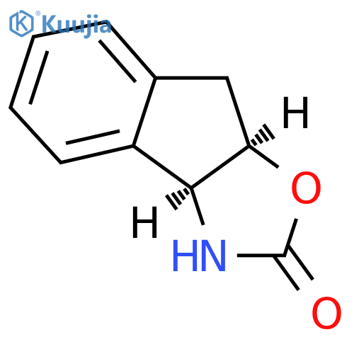 (3aS,8aR)-3,3a,8,8a-Tetrahydro-2H-indeno[1,2-d]oxazol-2-one structure