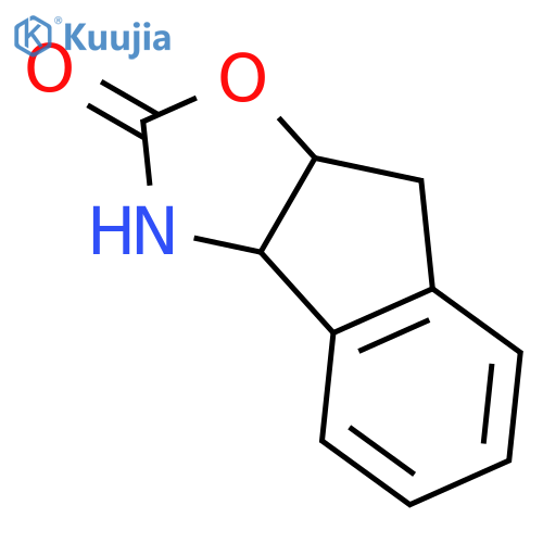 (3aR,8aS)-3,3a,8,8a-Tetrahydro-2H-indeno[1,2-d]oxazol-2-one structure