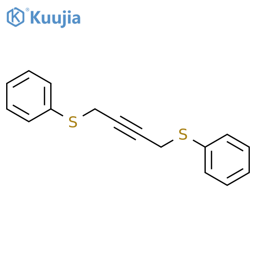 1,1'-(But-2-yne-1,4-diyldisulfanediyl)dibenzene structure