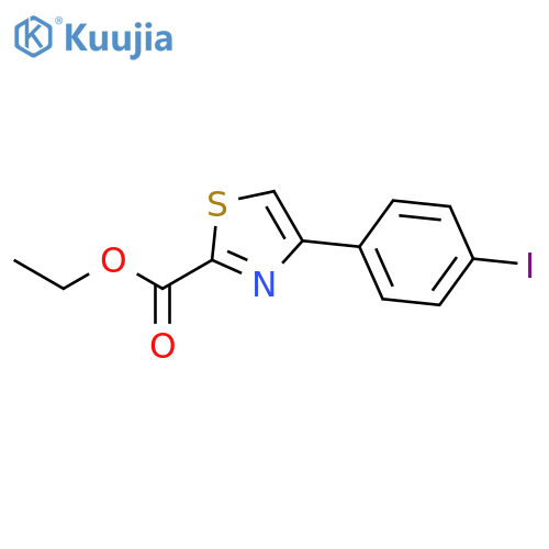 Ethyl 4-(4-iodophenyl)thiazole-2-carboxylate structure