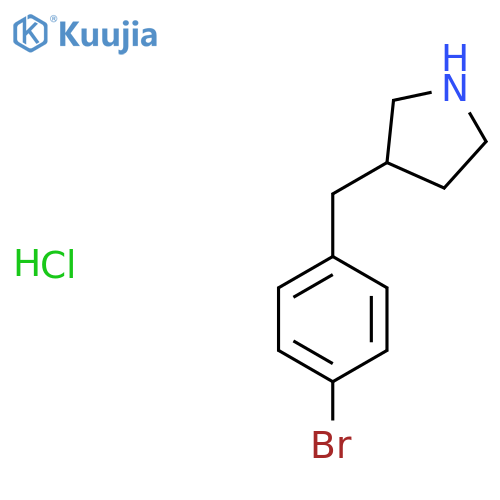 3-(4-bromophenyl)methylpyrrolidine hydrochloride structure