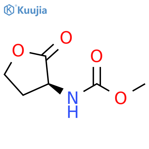 Carbamic acid, [(3S)-tetrahydro-2-oxo-3-furanyl]-, methyl ester structure
