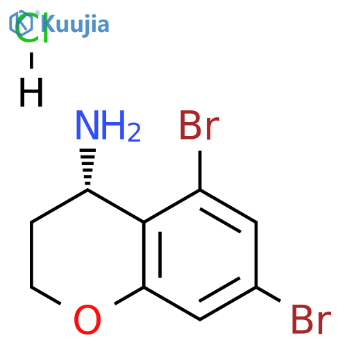 (S)-5,7-dibromochroman-4-amine hydrochloride structure