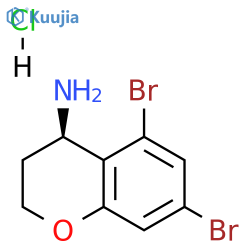 (R)-5,7-dibromochroman-4-amine hydrochloride structure