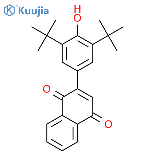 1,4-Naphthalenedione, 2-[3,5-bis(1,1-dimethylethyl)-4-hydroxyphenyl]- structure