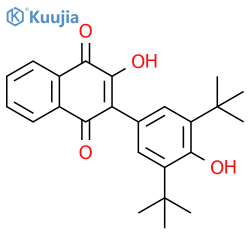 1,4-Naphthalenedione,2-[3,5-bis(1,1-dimethylethyl)-4-hydroxyphenyl]-3-hydroxy- structure