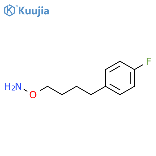 O-4-(4-fluorophenyl)butylhydroxylamine structure