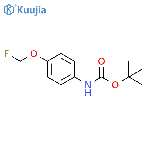 Carbamic acid, N-[4-(fluoromethoxy)phenyl]-, 1,1-dimethylethyl ester structure