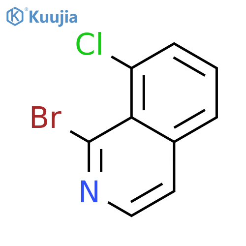 1-bromo-8-chloro-isoquinoline structure