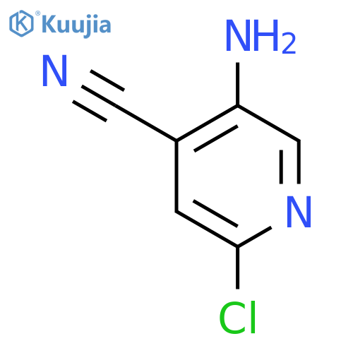 5-amino-2-chloropyridine-4-carbonitrile structure