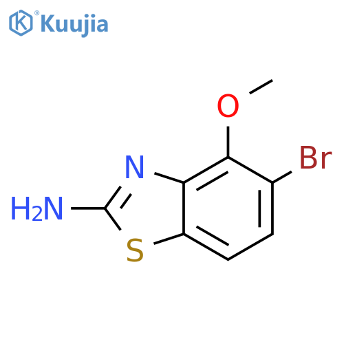 5-bromo-4-methoxy-1,3-benzothiazol-2-amine structure