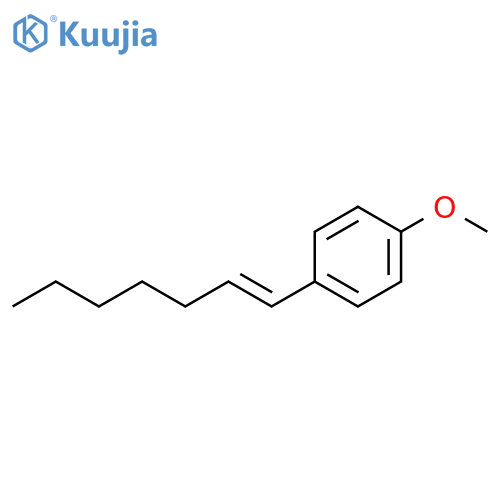 Benzene, 1-(1E)-1-heptenyl-4-methoxy- structure