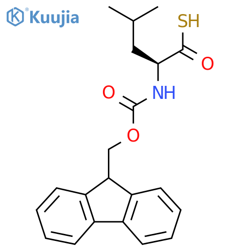 Fmoc-(S)-2-amino-4-methylpentanethioic S-acid structure