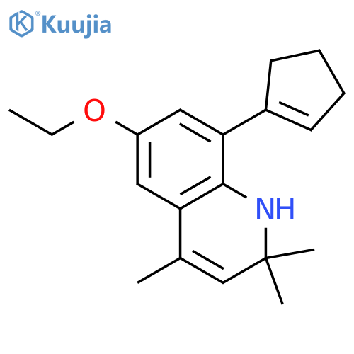 Quinoline, 8-(1-cyclopenten-1-yl)-6-ethoxy-1,2-dihydro-2,2,4-trimethyl- structure