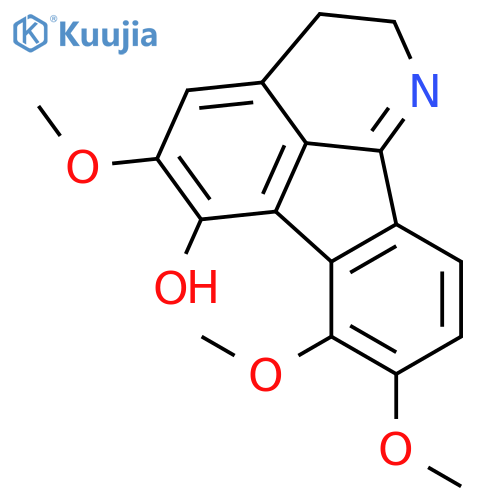 5,7,8-trimethoxy-2,3-dihydroindeno[1,2,3-ij]isoquinoline-6-ol structure