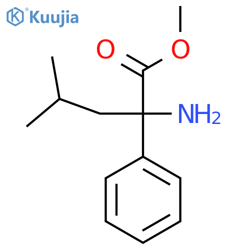 Methyl 2-amino-4-methyl-2-phenylpentanoate structure