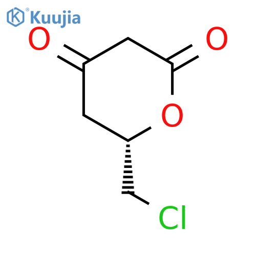 2H-Pyran-2,4(3H)-dione, 6-(chloromethyl)dihydro-, (6S)- structure