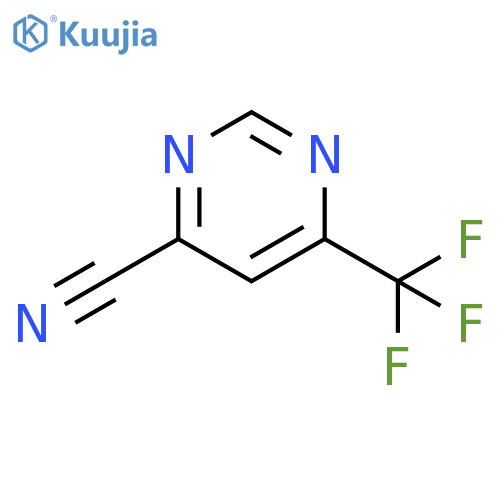 6-(trifluoromethyl)pyrimidine-4-carbonitrile structure
