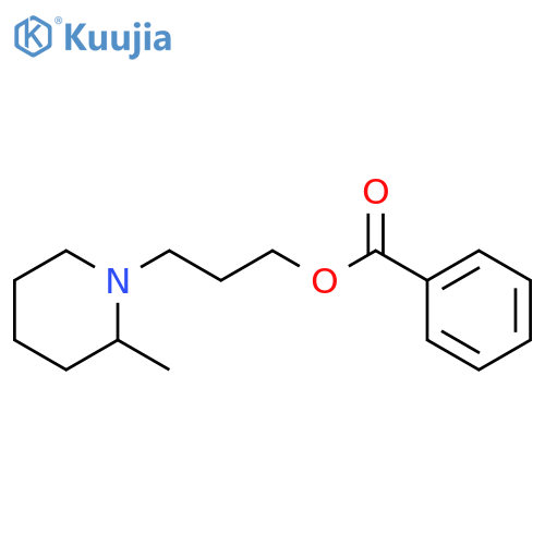 1-Piperidinepropanol,2-methyl-, 1-benzoate structure