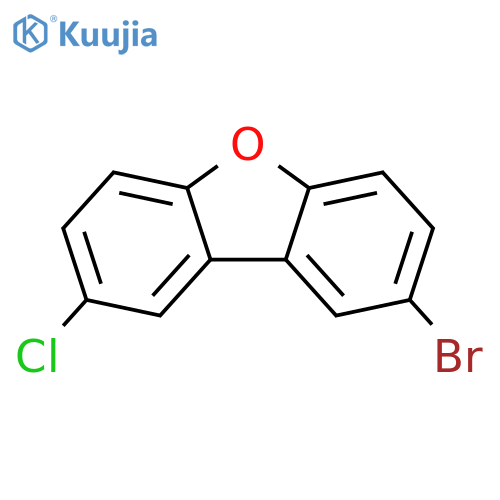 2-Bromo-8-chlorodibenzofuran structure